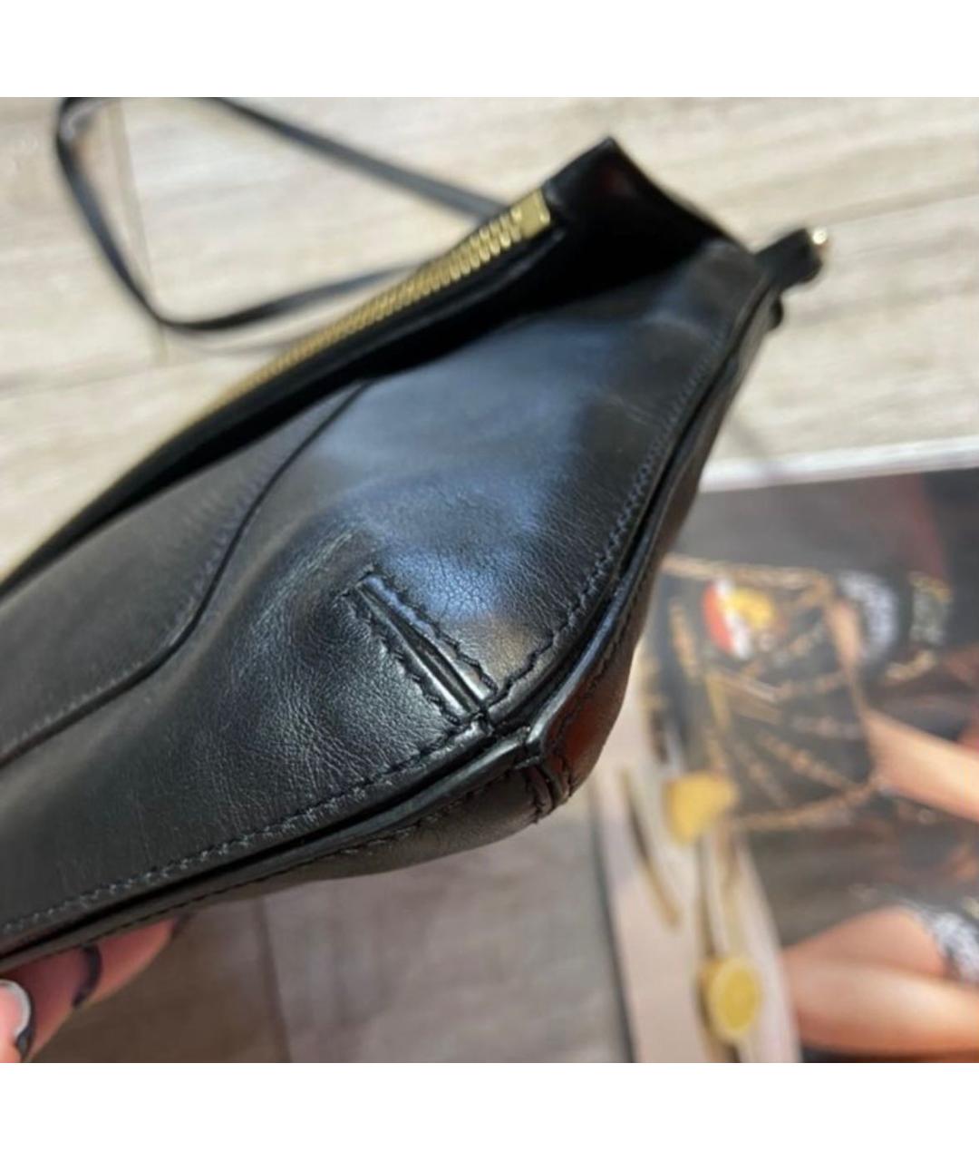 SMYTHSON Черная кожаная сумка через плечо, фото 8