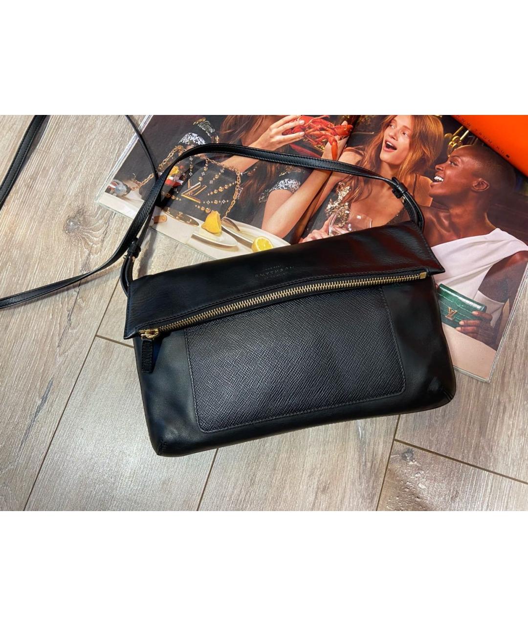 SMYTHSON Черная кожаная сумка через плечо, фото 9