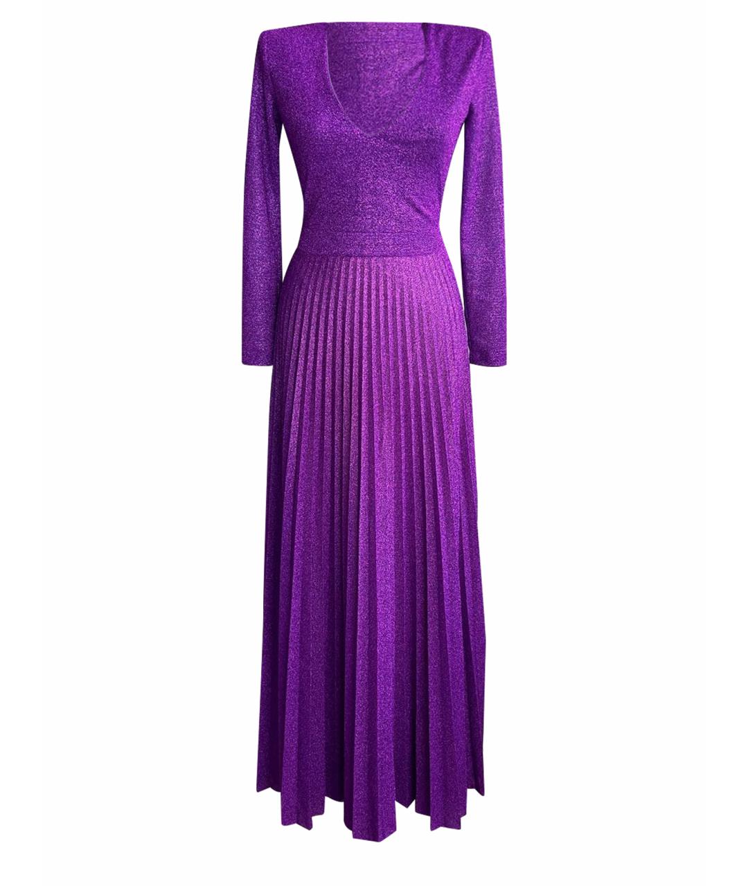 ERMANNO FIRENZE Фиолетовое полиамидовое повседневное платье, фото 1