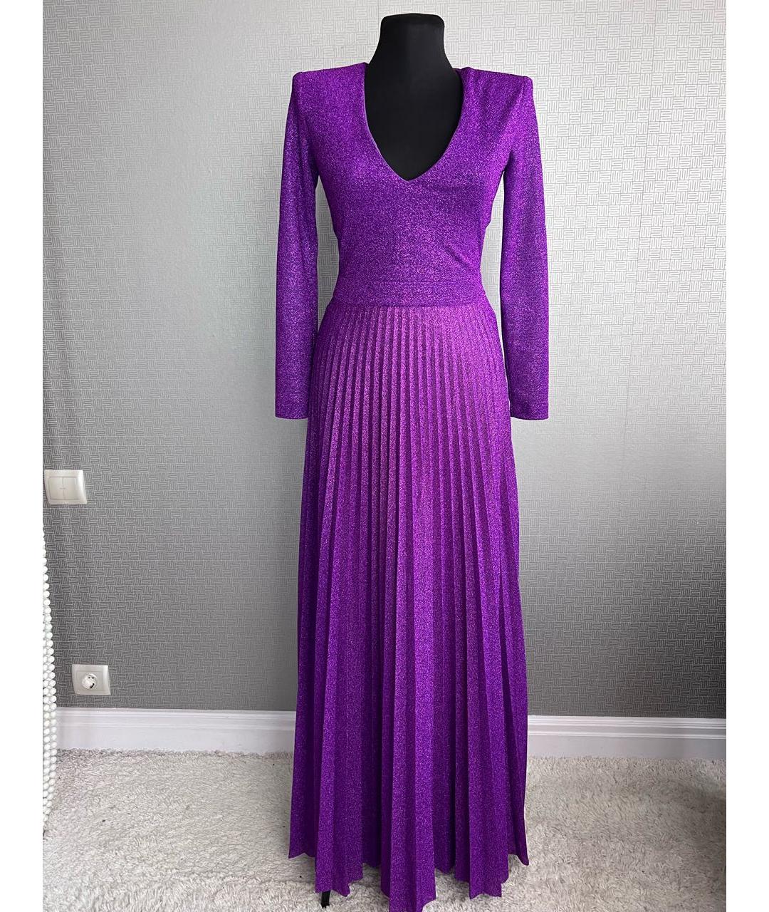 ERMANNO FIRENZE Фиолетовое полиамидовое повседневное платье, фото 7