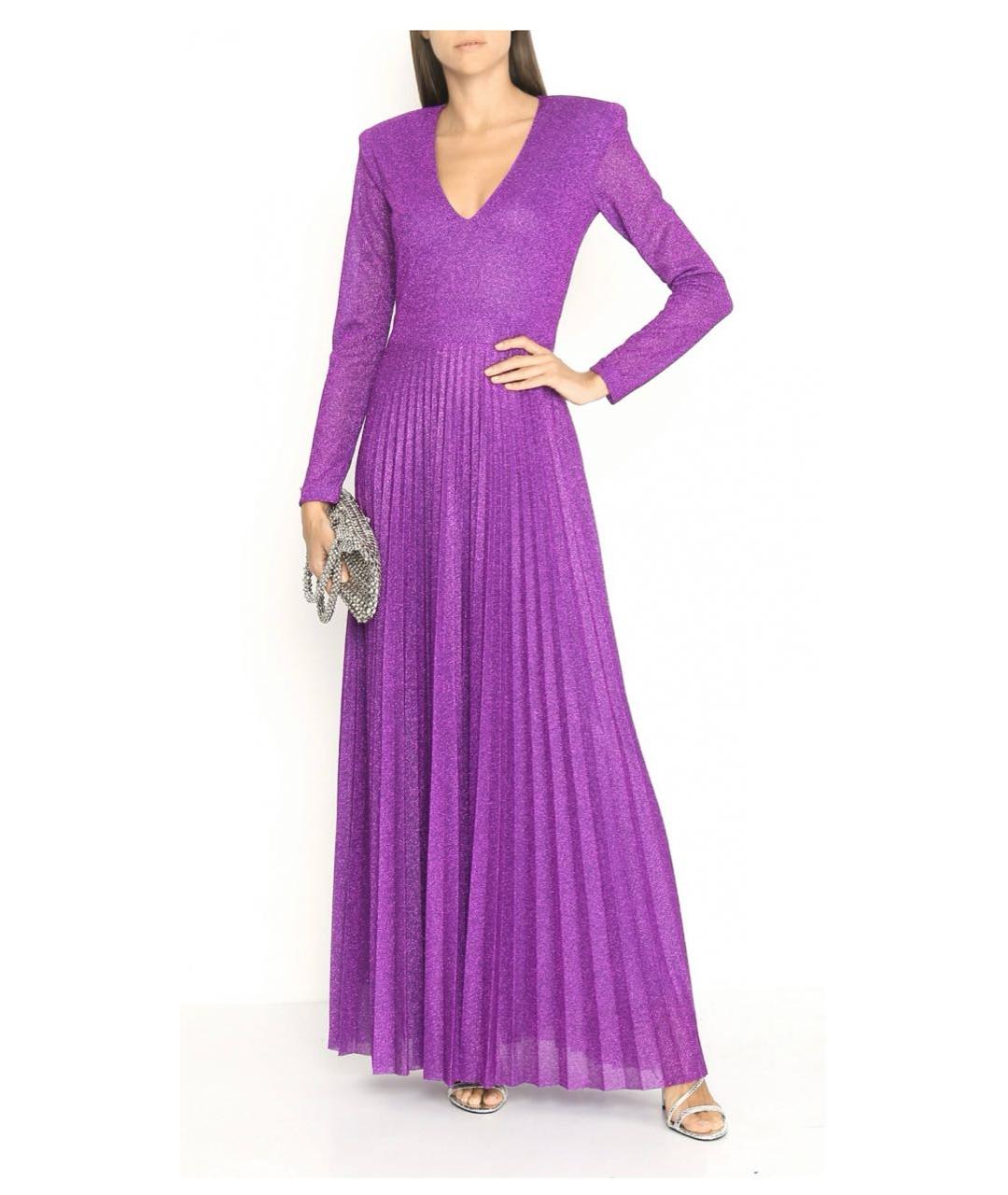 ERMANNO FIRENZE Фиолетовое полиамидовое повседневное платье, фото 3