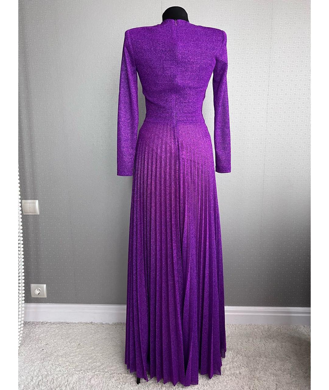 ERMANNO FIRENZE Фиолетовое полиамидовое повседневное платье, фото 2