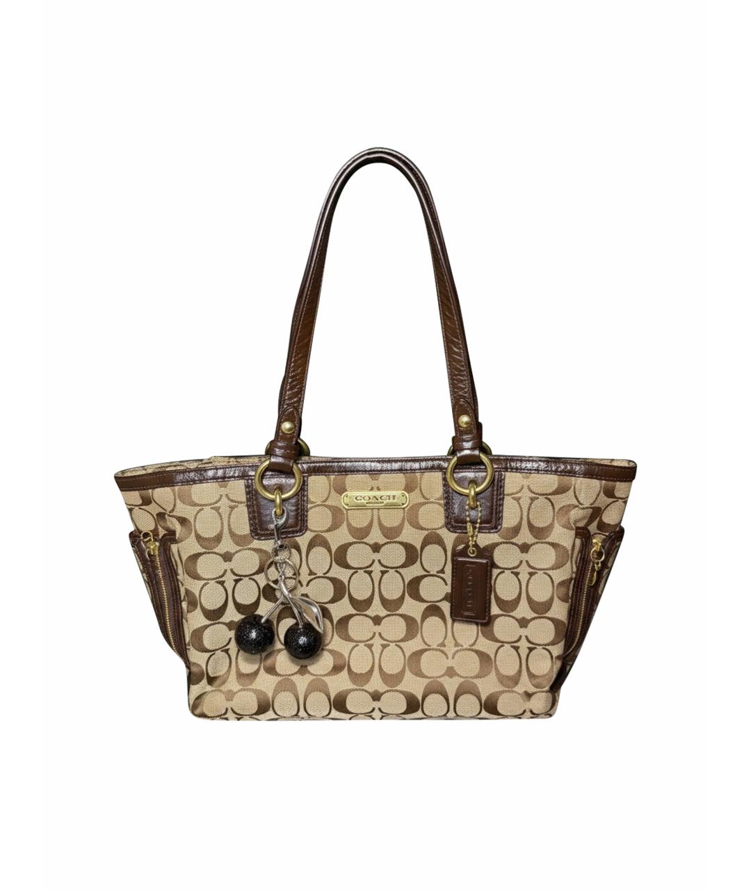 COACH Коричневая сумка тоут, фото 1