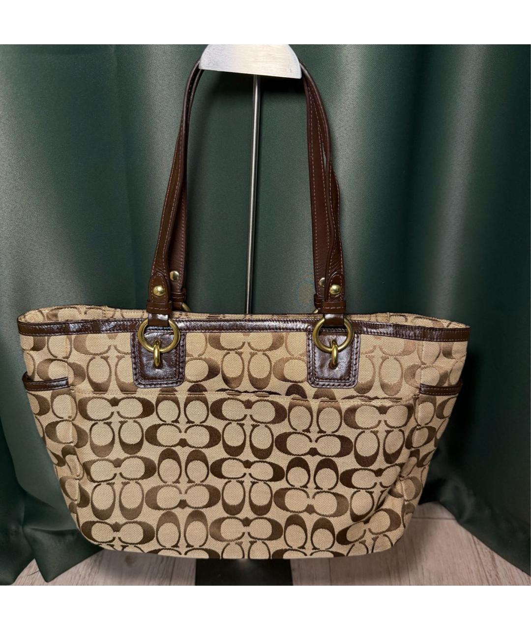 COACH Коричневая сумка тоут, фото 2