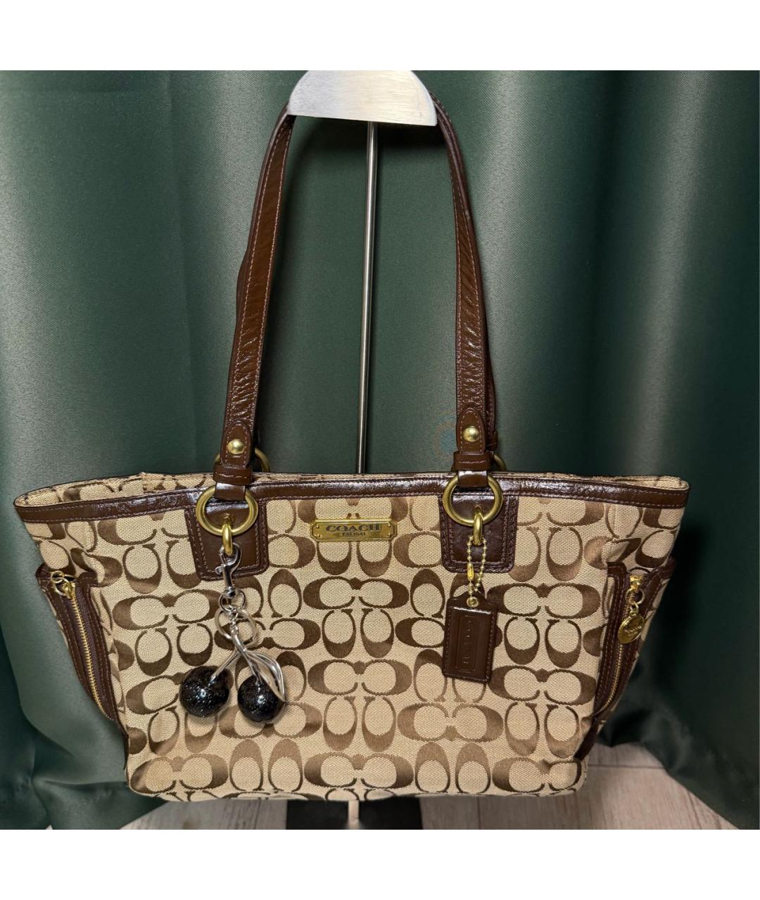 COACH Коричневая сумка тоут, фото 9