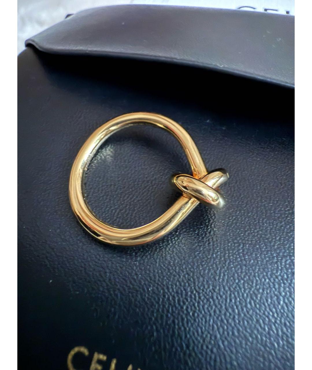 CELINE Золотое металлическое кольцо, фото 5