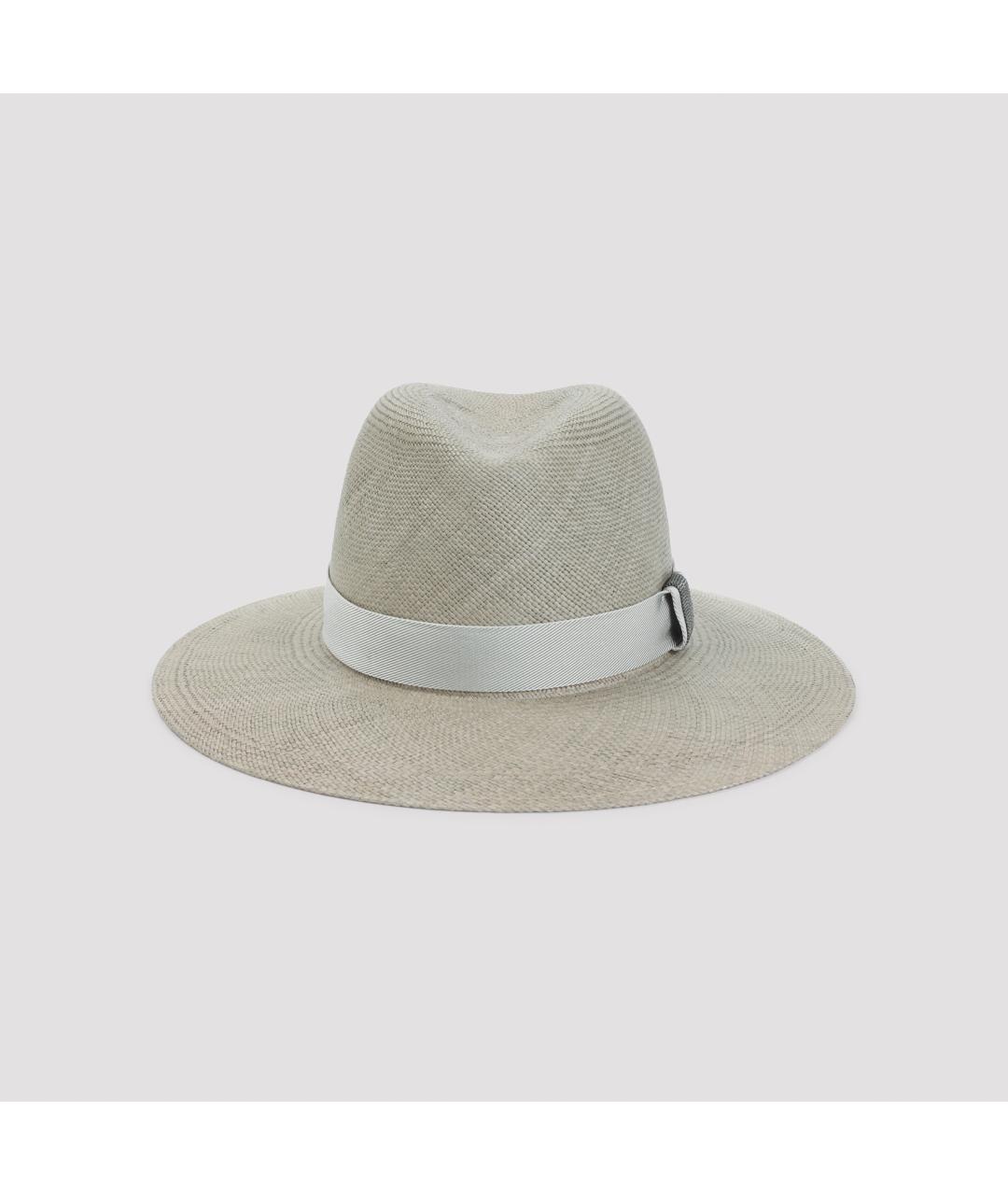 BRUNELLO CUCINELLI Серая шляпа, фото 2