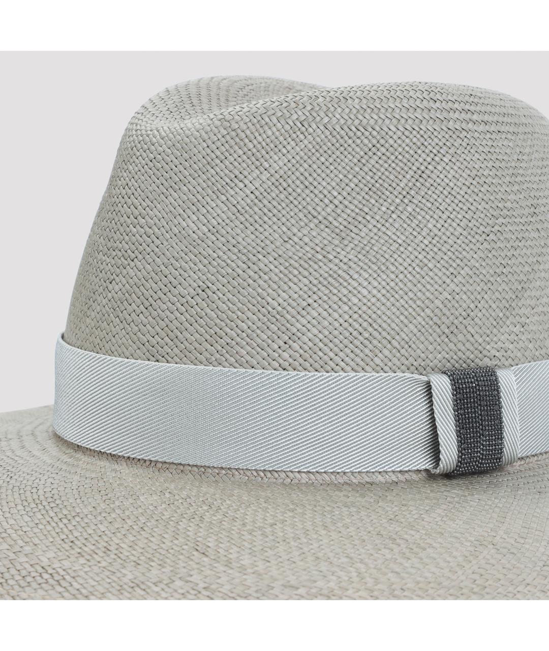 BRUNELLO CUCINELLI Серая шляпа, фото 4