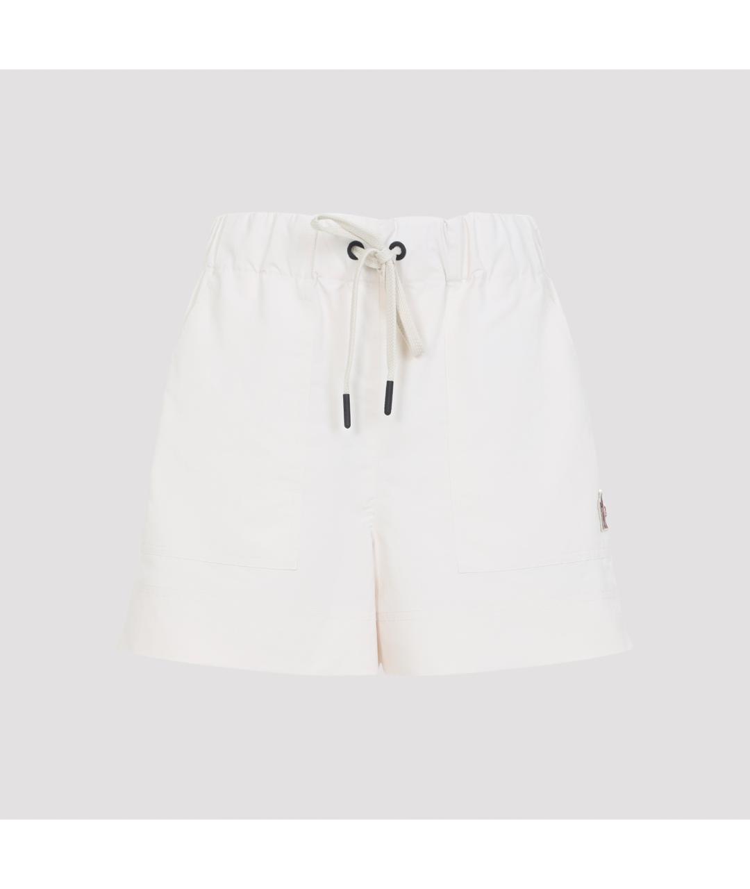 MONCLER GRENOBLE Бежевые полиэстеровые шорты, фото 2