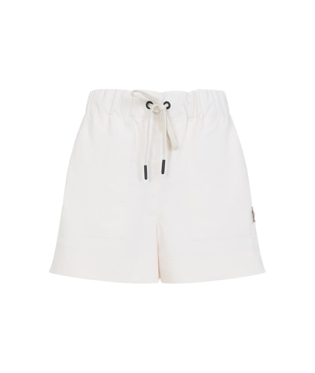 MONCLER GRENOBLE Бежевые полиэстеровые шорты, фото 1