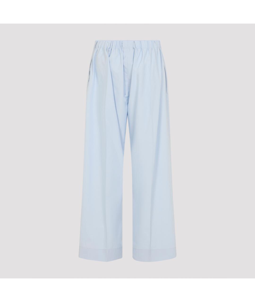 Carven Голубые хлопковые прямые джинсы, фото 2