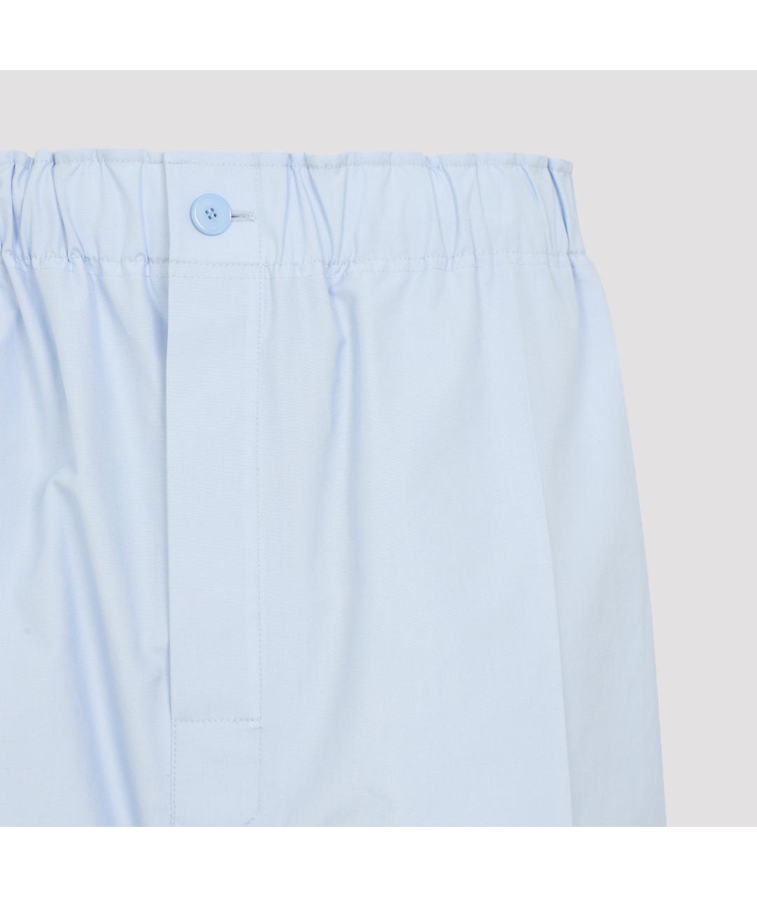 Carven Голубые хлопковые прямые джинсы, фото 3