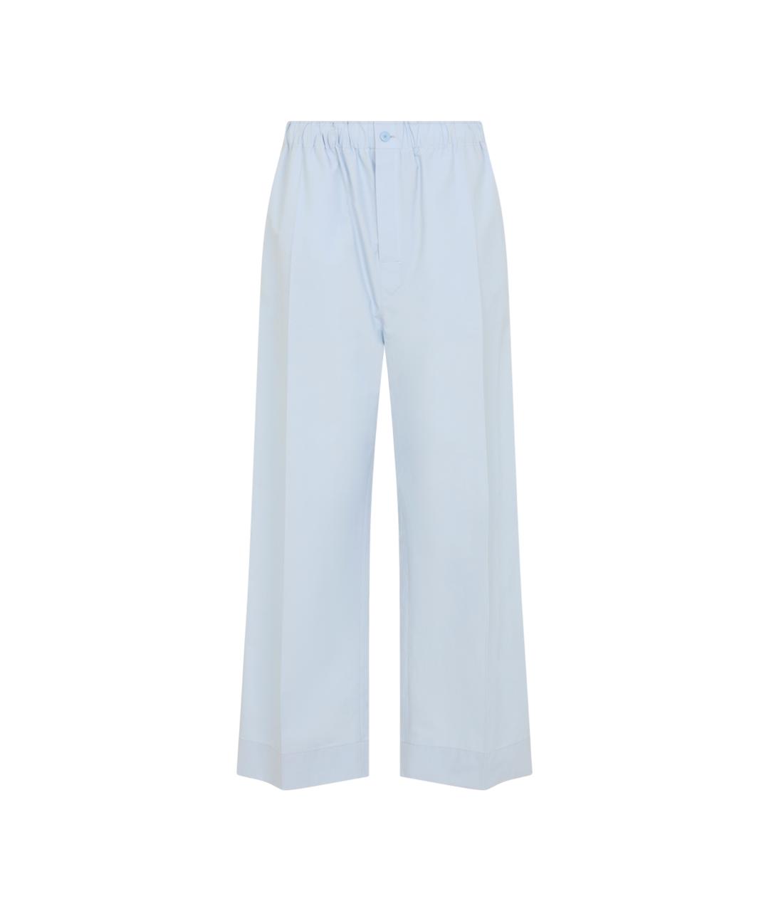 Carven Голубые хлопковые прямые джинсы, фото 1