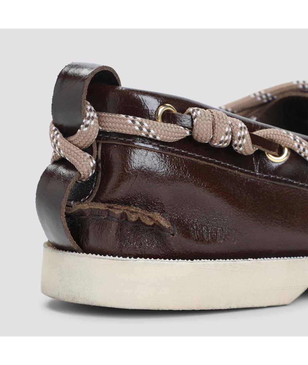 GOLDEN GOOSE DELUXE BRAND Коричневые кожаные лоферы, фото 6