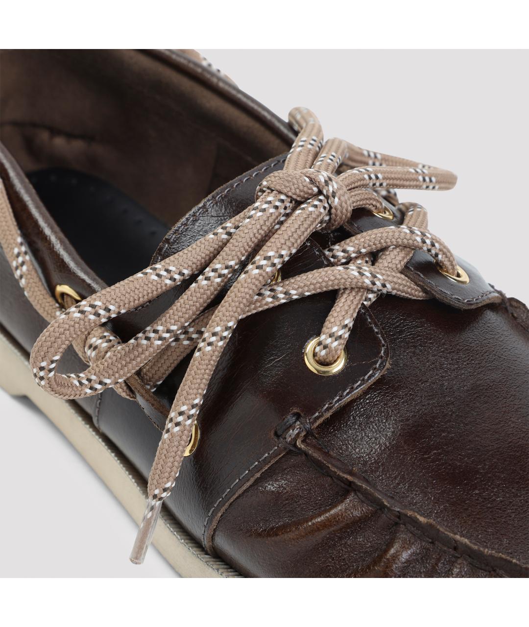 GOLDEN GOOSE DELUXE BRAND Коричневые кожаные лоферы, фото 5