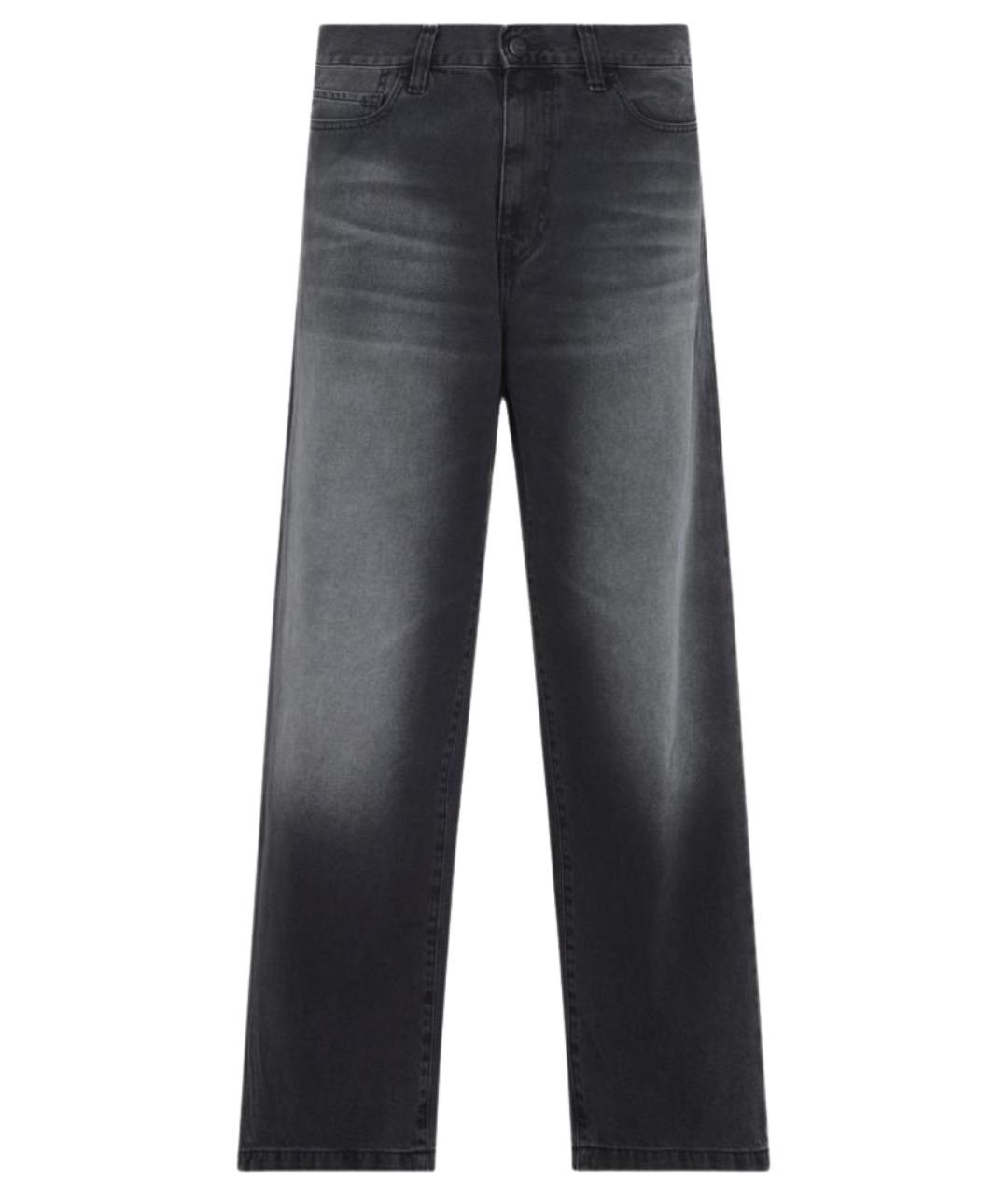 CARHARTT WIP Черные хлопковые прямые джинсы, фото 1