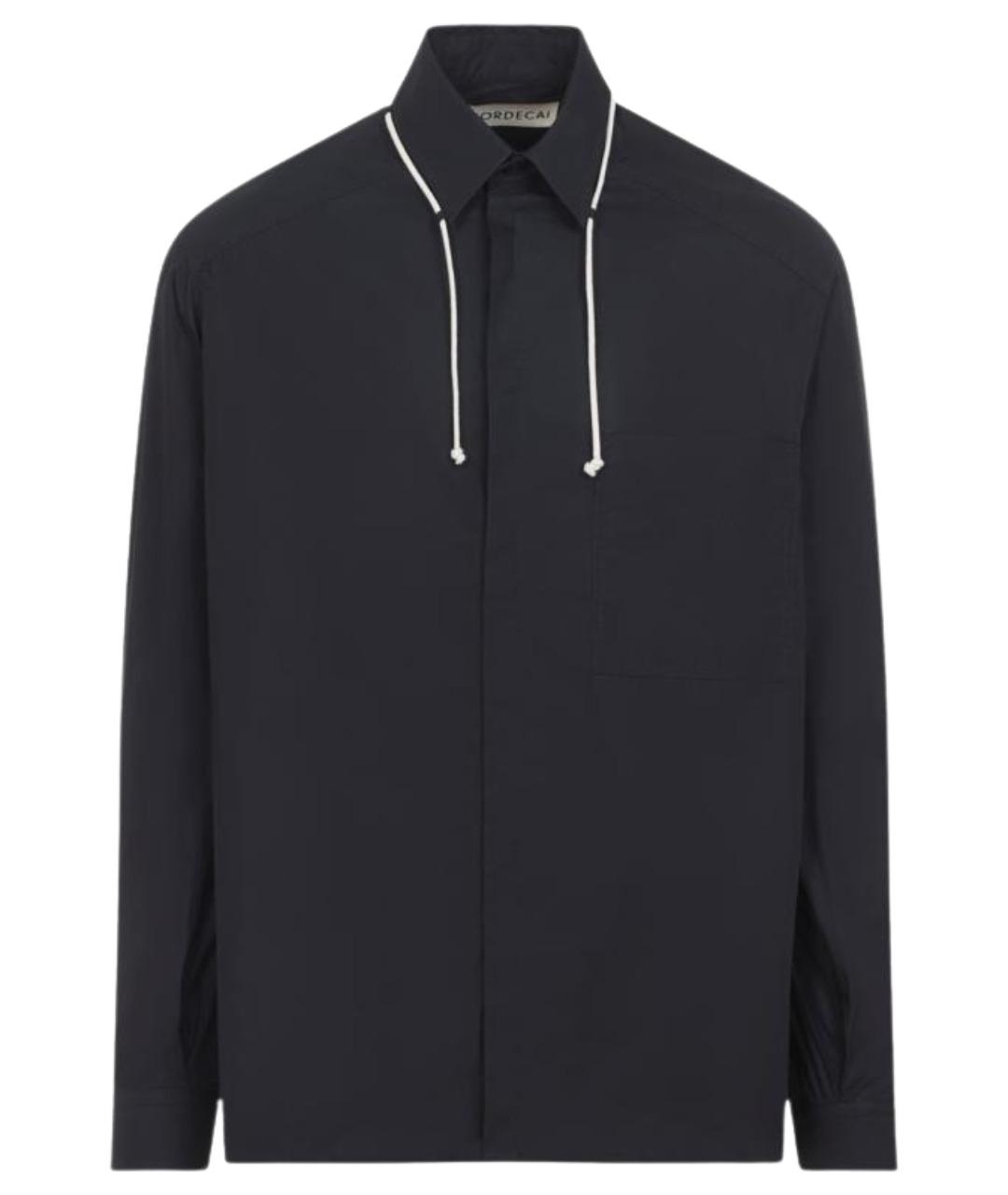 MORDECAI Черная хлопковая кэжуал рубашка, фото 1