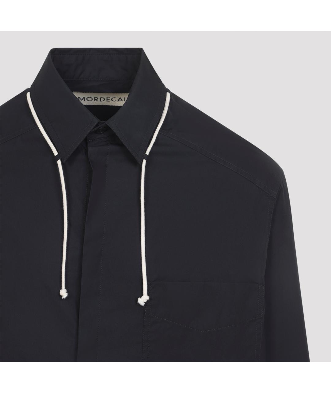 MORDECAI Черная хлопковая кэжуал рубашка, фото 3