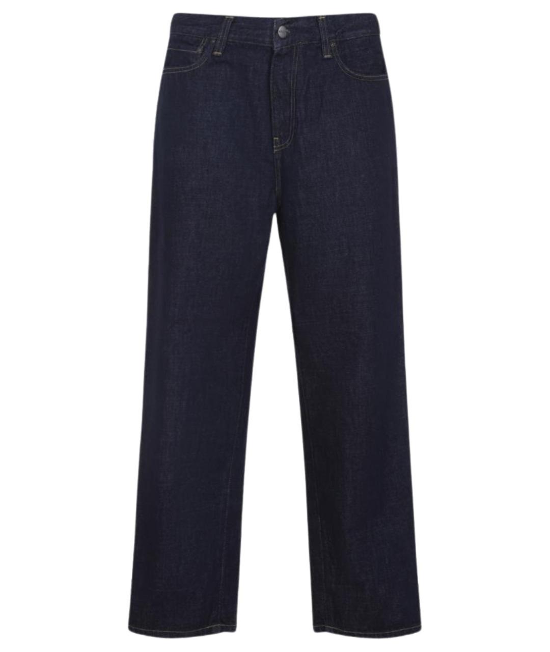 CARHARTT WIP Темно-синие хлопковые прямые джинсы, фото 1