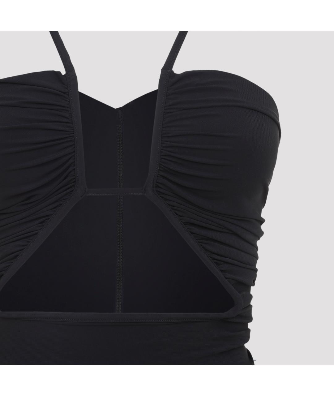 RICK OWENS Черный полиамидовый купальник, фото 4