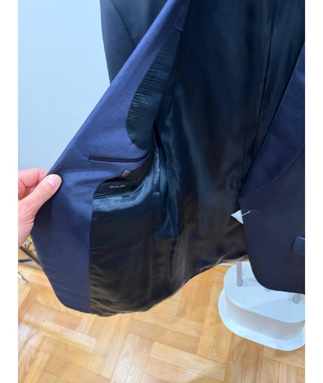 GUCCI Темно-синий вечерний костюм, фото 4
