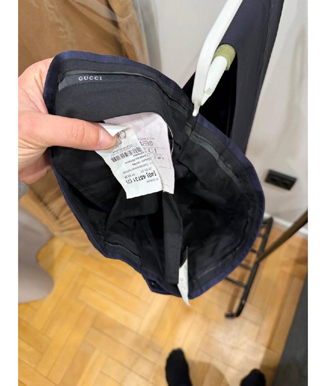 GUCCI Темно-синий вечерний костюм, фото 8