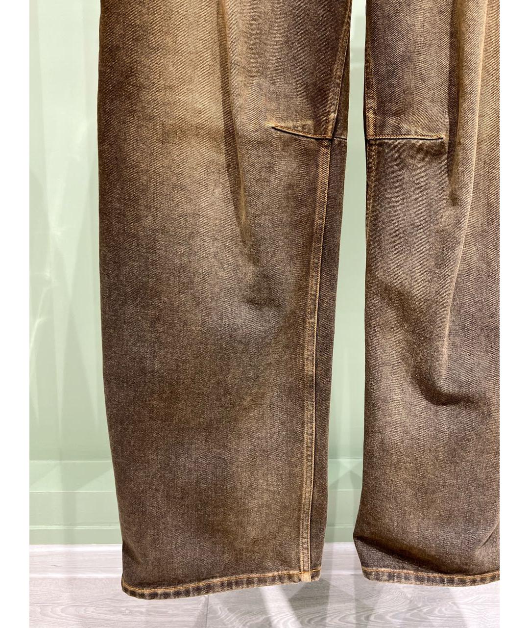 MM6 MAISON MARGIELA Хаки хлопковые джинсы клеш, фото 6