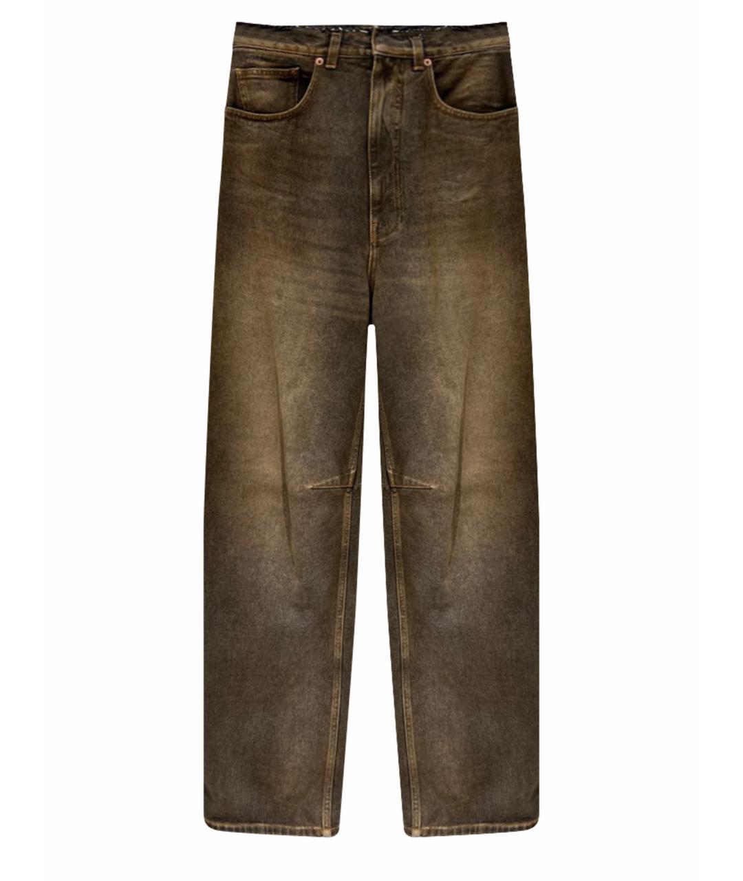 MM6 MAISON MARGIELA Хаки хлопковые джинсы клеш, фото 1