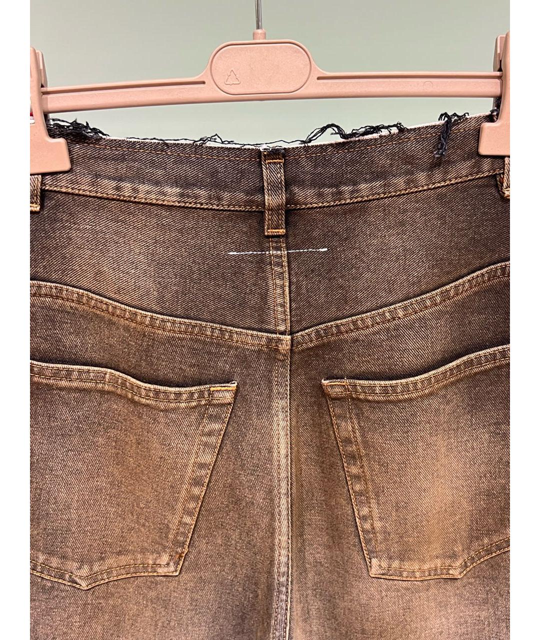 MM6 MAISON MARGIELA Хаки хлопковые джинсы клеш, фото 7