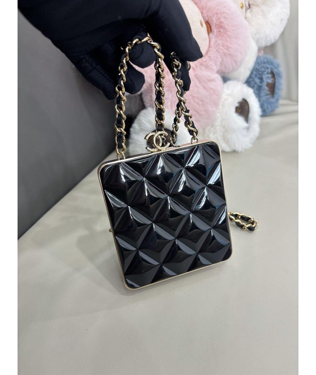 CHANEL Черная кожаная сумка через плечо, фото 2
