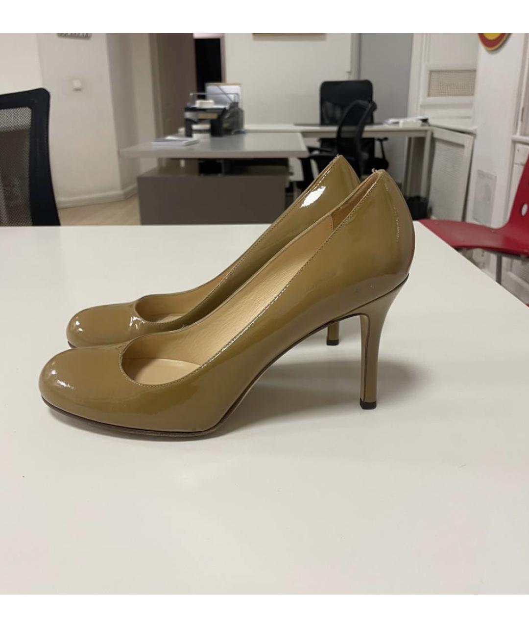 KATE SPADE Бежевые туфли из лакированной кожи, фото 3