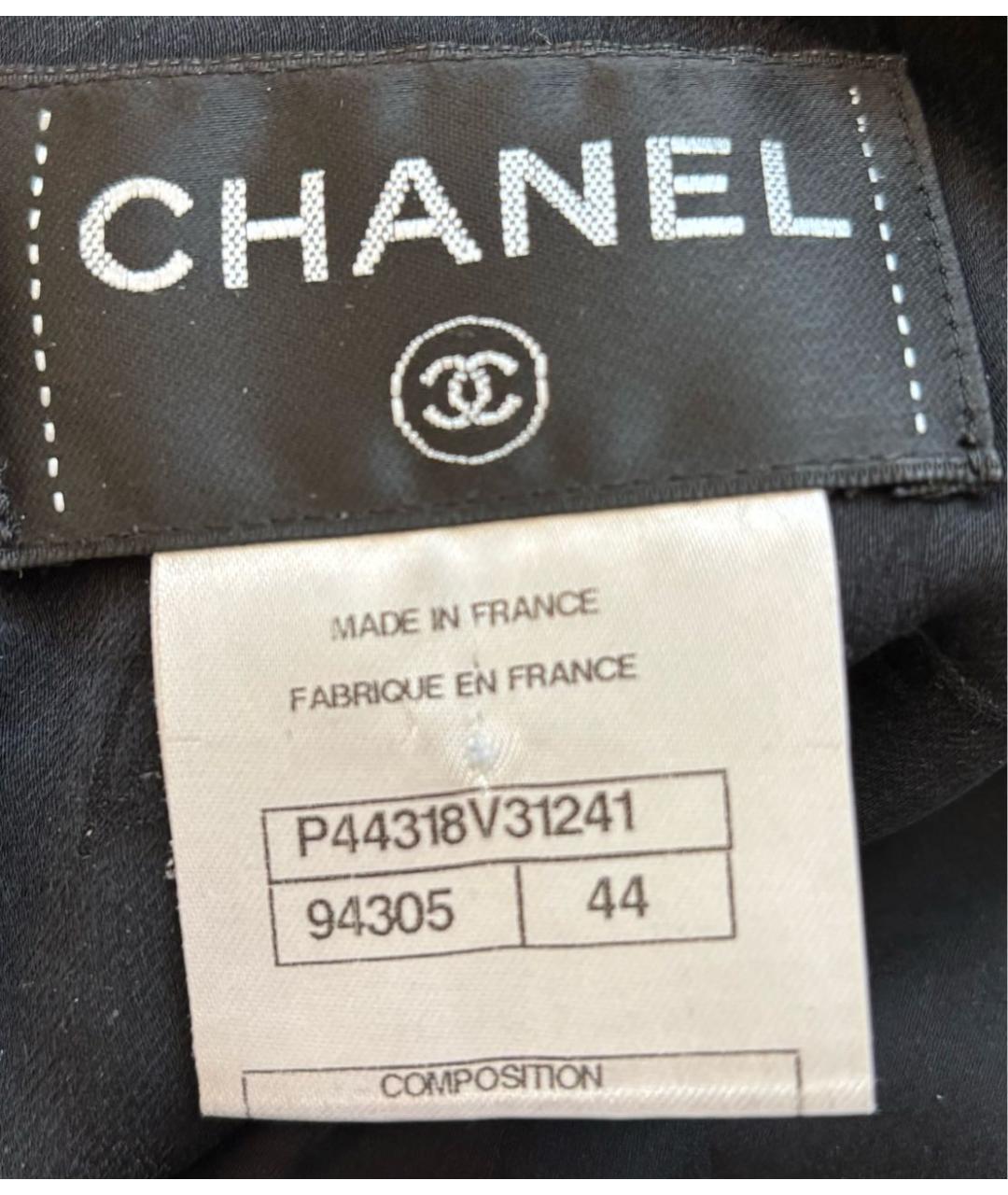 CHANEL Черное шерстяное повседневное платье, фото 4