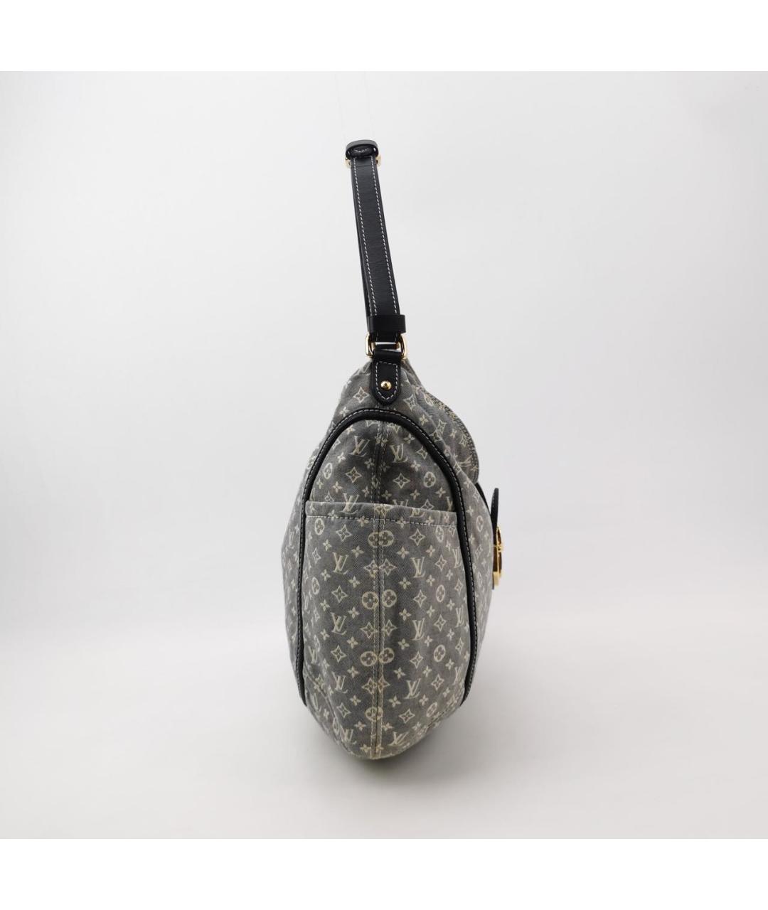 LOUIS VUITTON Голубая деним сумка с короткими ручками, фото 3