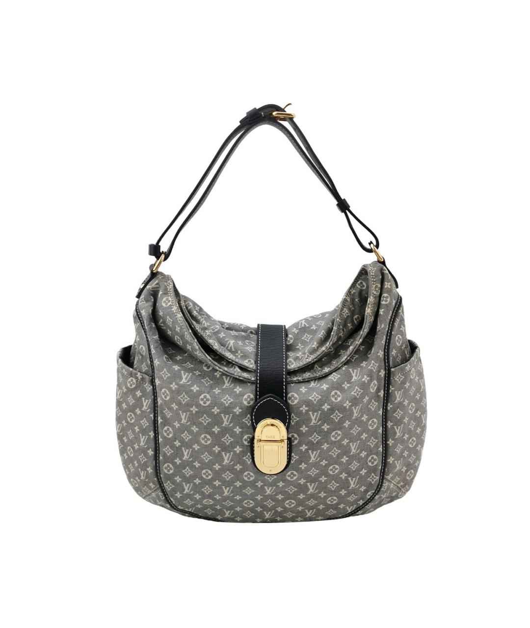 LOUIS VUITTON Голубая деним сумка с короткими ручками, фото 9