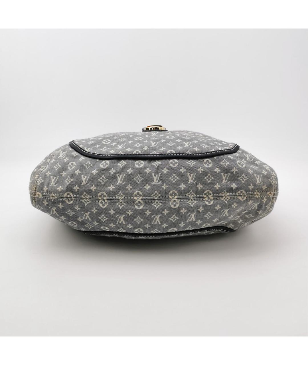 LOUIS VUITTON Голубая деним сумка с короткими ручками, фото 5