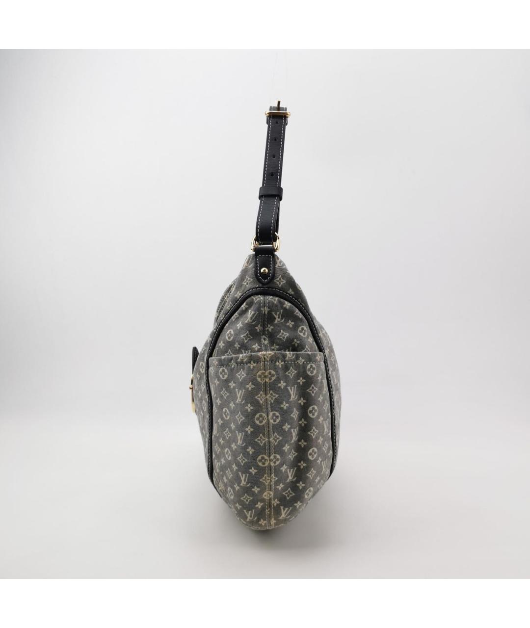 LOUIS VUITTON Голубая деним сумка с короткими ручками, фото 2