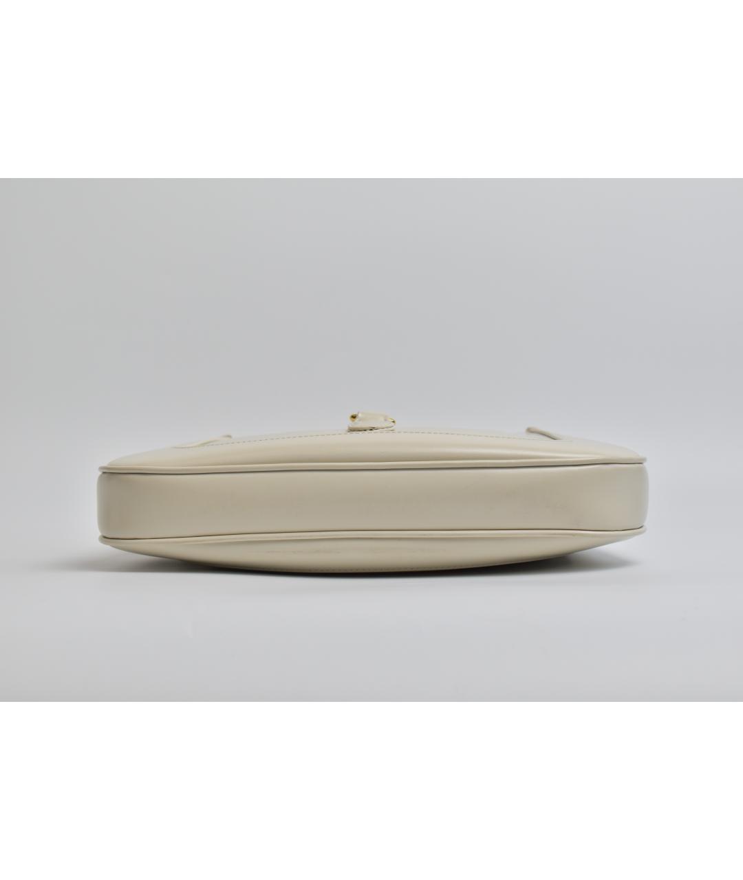 GUCCI Белая кожаная сумка через плечо, фото 4