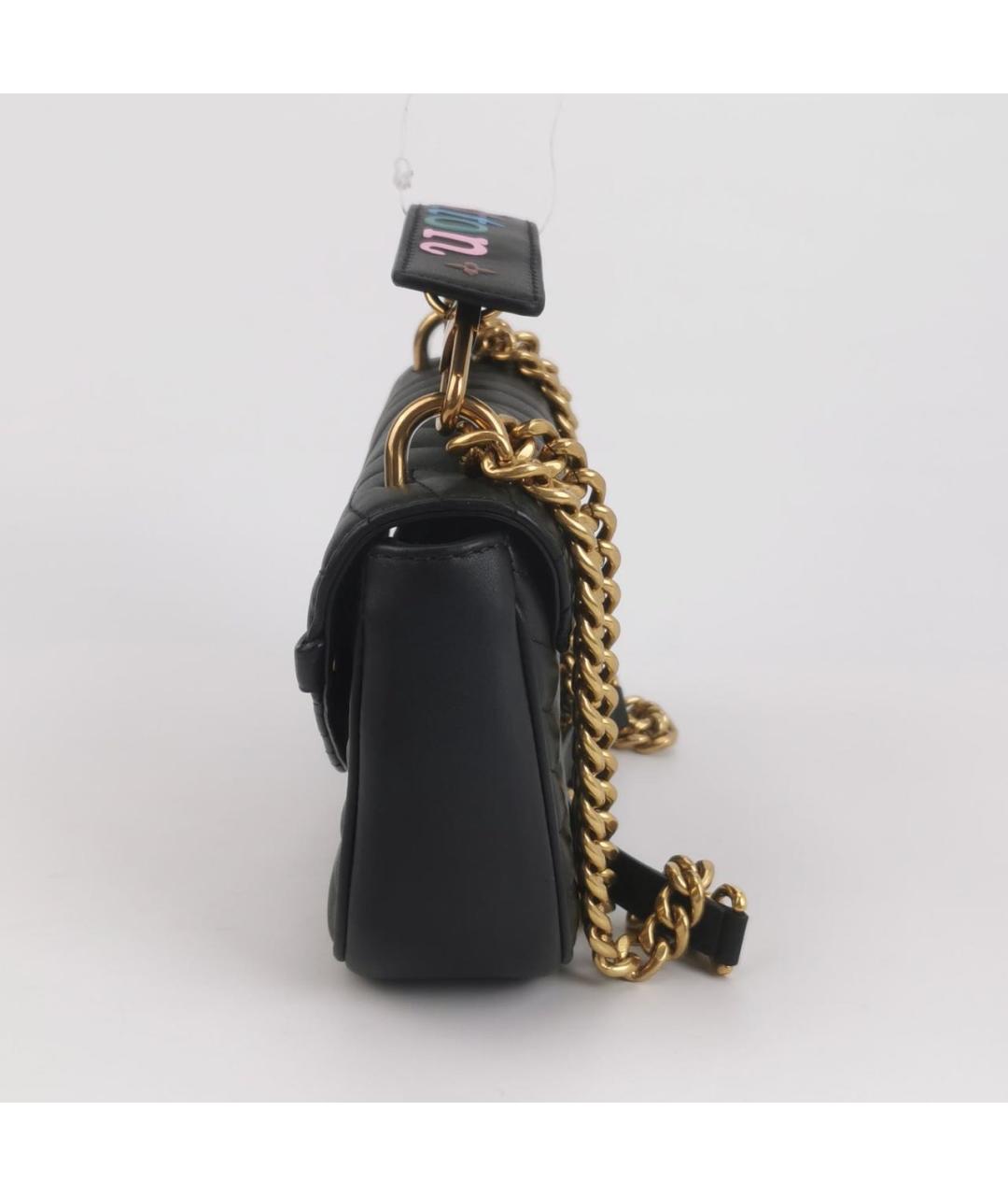 LOUIS VUITTON Черная кожаная сумка через плечо, фото 2