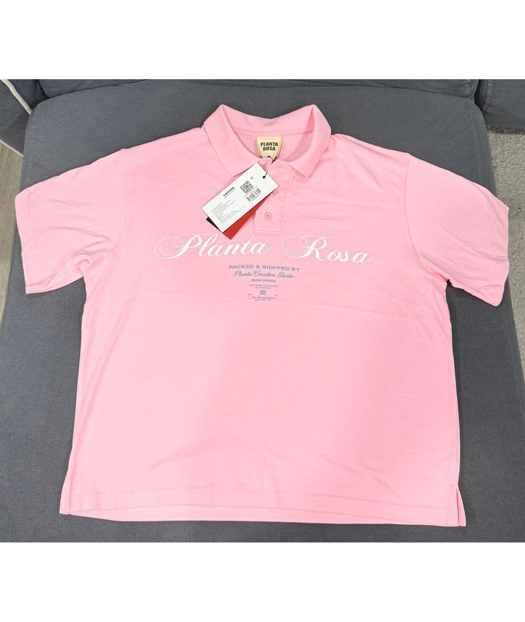 PLANTA ROSA Розовая хлопковая футболка, фото 6