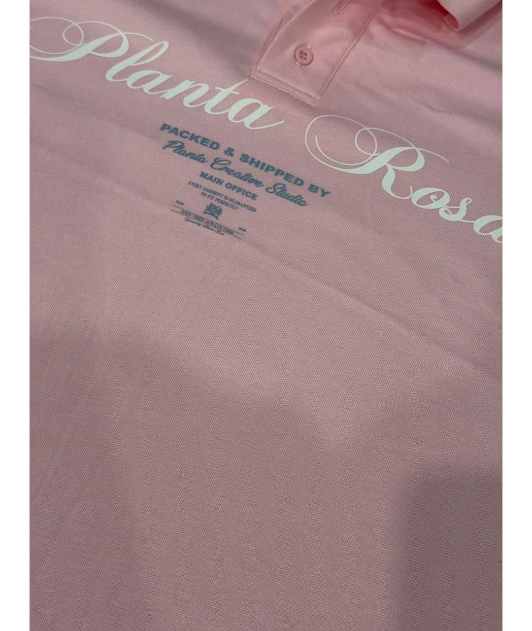 PLANTA ROSA Розовая хлопковая футболка, фото 4