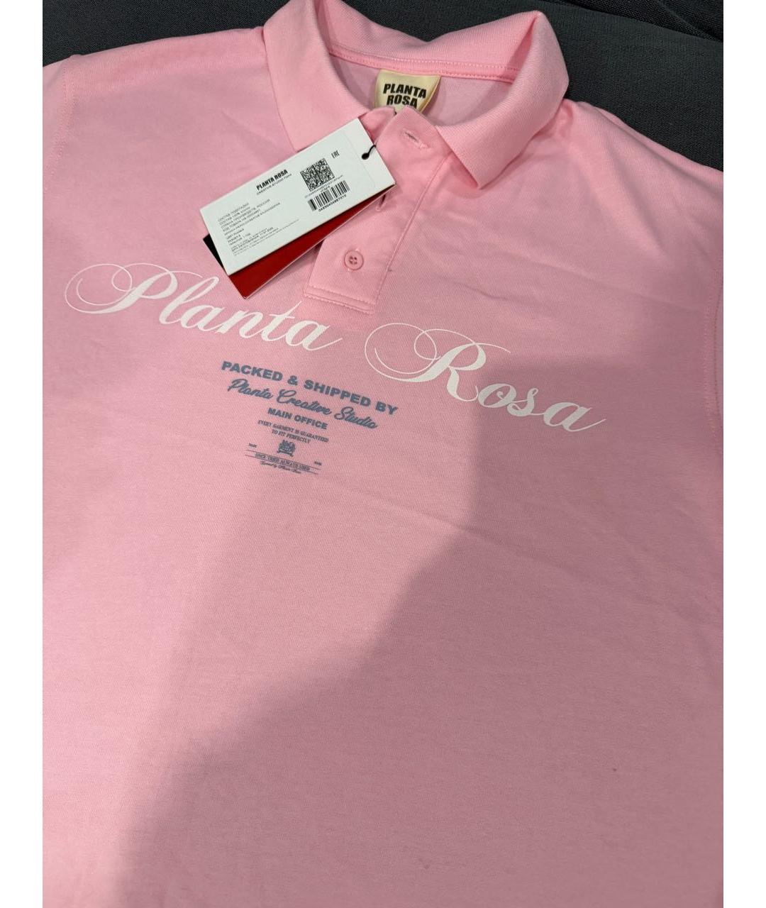 PLANTA ROSA Розовая хлопковая футболка, фото 2