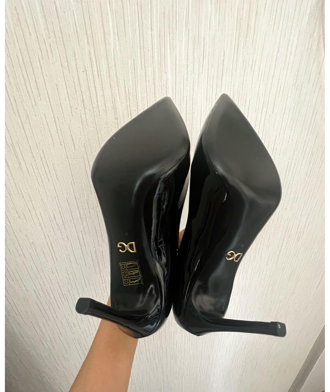 DOLCE&GABBANA Черные туфли из лакированной кожи, фото 5