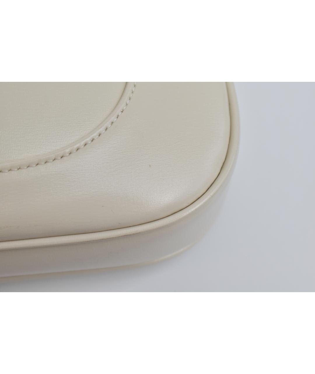 GUCCI Белая кожаная сумка через плечо, фото 7