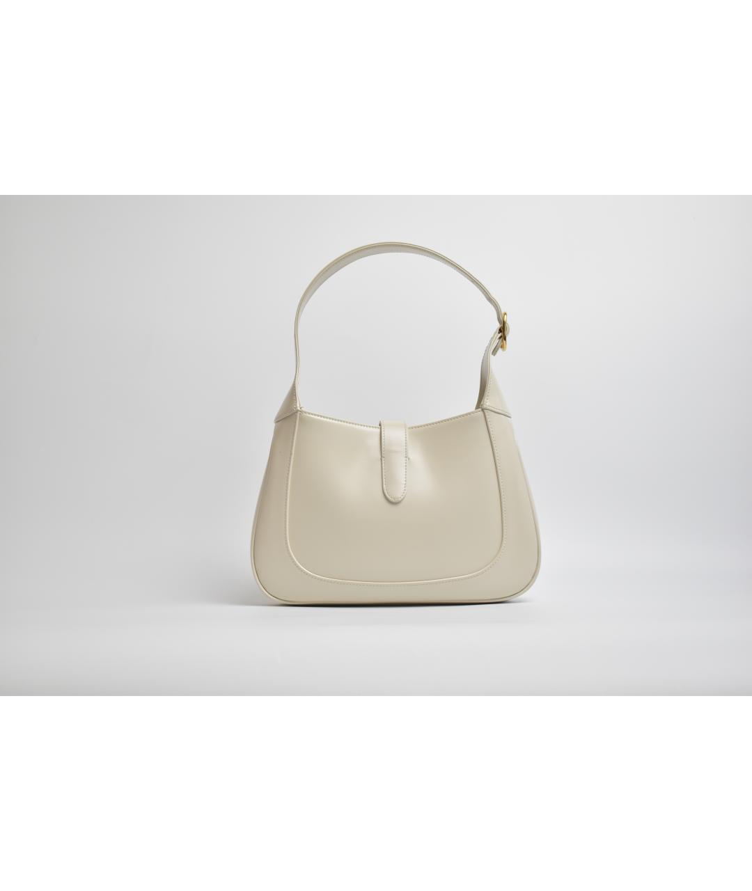 GUCCI Белая кожаная сумка через плечо, фото 3