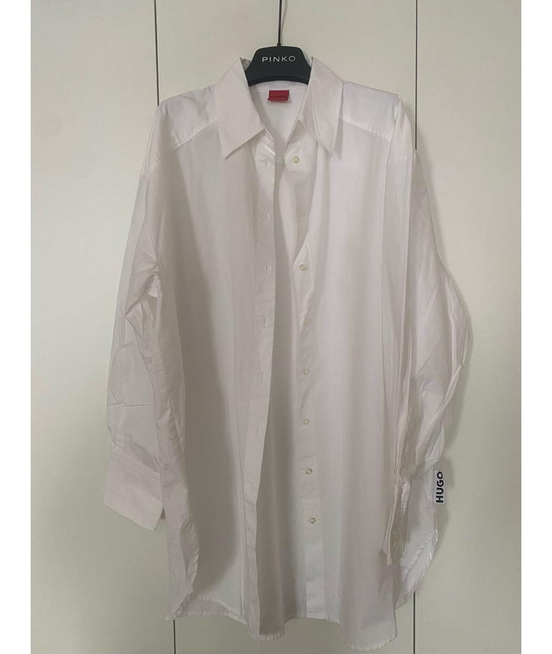 HUGO BOSS Белая хлопковая рубашка, фото 9