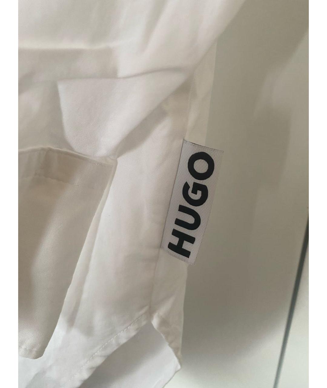 HUGO BOSS Белая хлопковая рубашка, фото 4