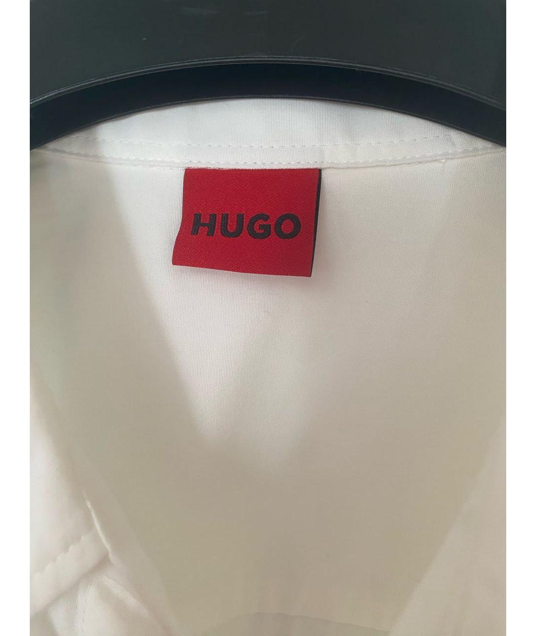 HUGO BOSS Белая хлопковая рубашка, фото 3
