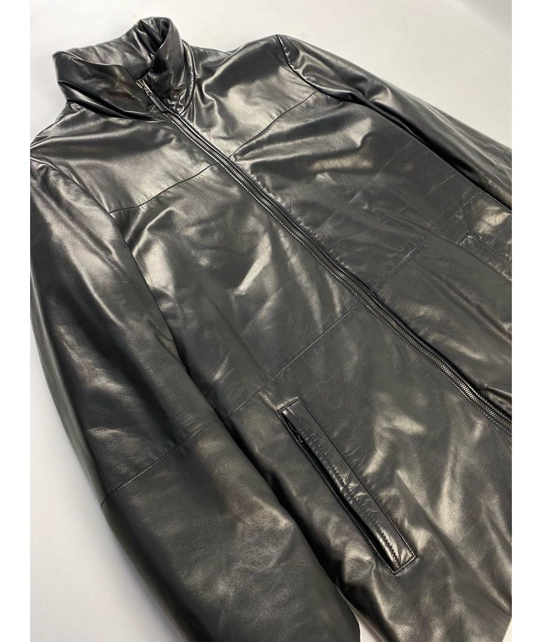 PRADA Черная кожаная куртка, фото 2