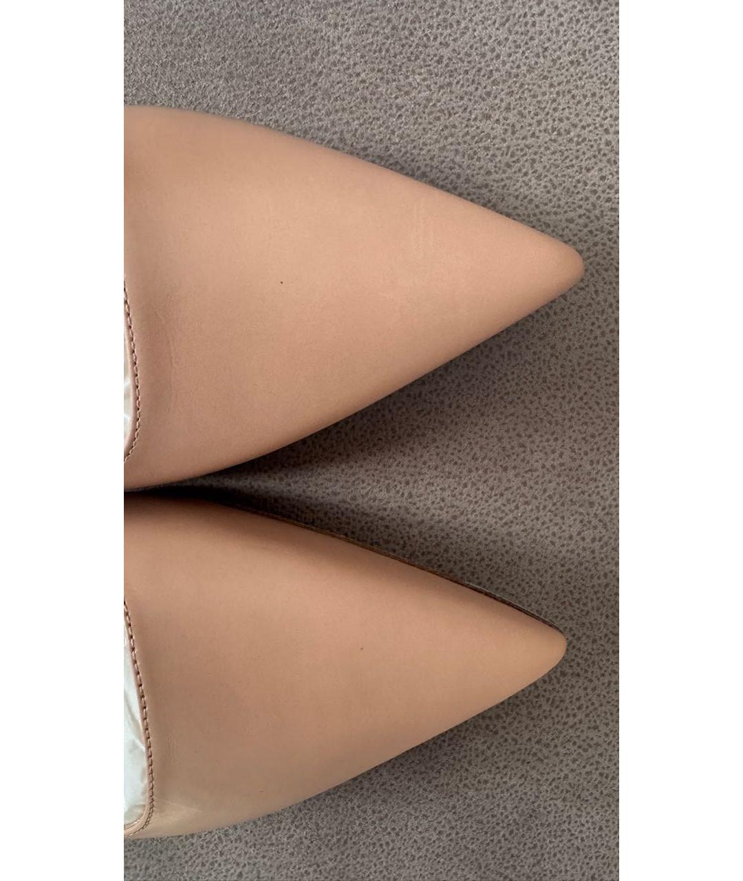 PRADA Бежевые кожаные туфли, фото 8