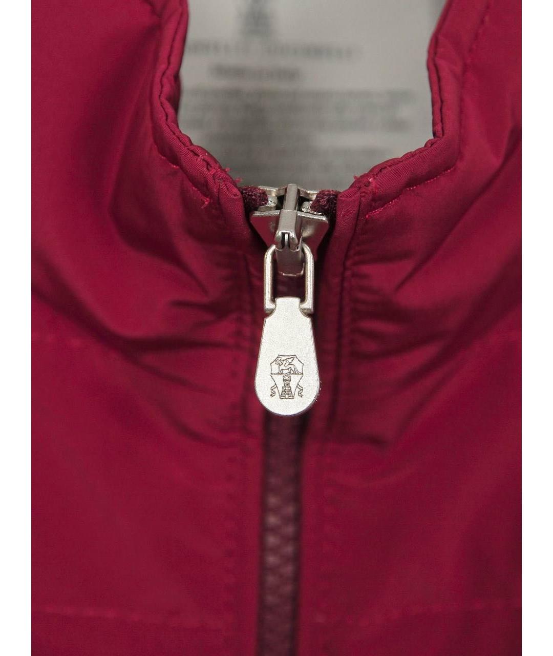 BRUNELLO CUCINELLI Бордовый жилет, фото 5